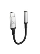 3mk USB-C adapter - 3.5 mm minijack - silver