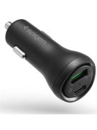 Spigen STEADIBOOST F31QC 2-PORT CAR CHARGER PD27W/QC3.0 BLACK