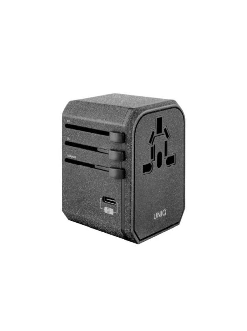 Uniq Voyage LITHOS Collective 33W 2xUSB PD 18W QC 3.0 travel adapter - gray