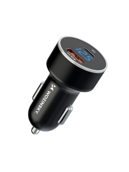 Wozinsky WDCCAC USB-C USB-A 36W car charger - black