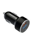 Wozinsky WDCCAC USB-C USB-A 36W car charger - black