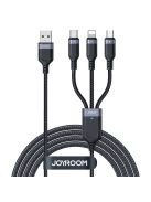 Joyroom Multi-Use Series S-A18 3in1 USB-A - Lightning / USB-C / micro USB cable 1.2m - black