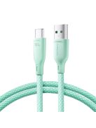 Joyroom Multi-Color Series S-A34 USB-A / USB-C cable 100W 1m - green