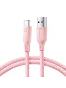 Joyroom Multi-Color Series S-A34 USB-A / USB-C Cable 100W 1m - Pink