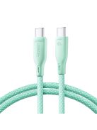 Joyroom Multi-Color Series S-A34 USB-C / USB-C PD 60W cable 1m - green