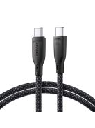 Joyroom Multi-Color Series S-A34 USB-C / USB-C PD 60W cable 1m - black