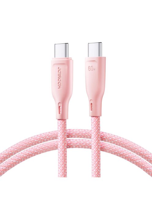 Joyroom Multi-Color Series S-A34 USB-C / USB-C PD 60W 1m Cable - Pink