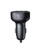 Joyroom JR-CCD04 30W 2x USB-C USB-A car charger with display - black