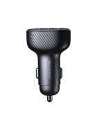 Joyroom JR-CCD03 3.4A car charger with 3x USB-A display - black