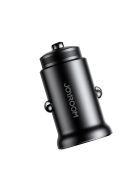 Joyroom JR-CCN06 30W 2x USB-C mini car charger metal - black