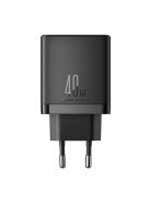 Joyroom JR-TCF09 fast charger 2x USB-C 40W - black