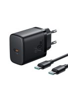 Joyroom JR-TCF11 fast charger up to 25W + USB-C / USB-C cable 1m - black