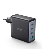 Joyroom JR-TCG04EU 100W GaN charger 3x USB-C USB-A + USB-C / USB-C cable 100W - black