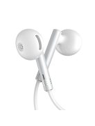 Joyroom Wired Series JR-EW06 wired headphones, metal - silver and white