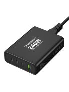 Wozinsky WGCSB 240W GaN wall charger USB-A / 3 x USB-C - black