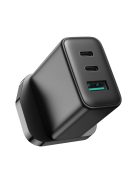 Joyroom JR-TCF10 fast charger 2x USB-C USB-A 32W (UK plug) - black