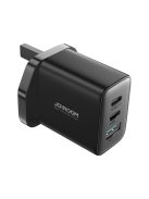 Joyroom JR-TCF10 fast charger 2x USB-C USB-A 32W (UK plug) - black