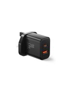 UK Joyroom FlashSeries JR-TCF05 20W USB-A USB-C Charger - Black