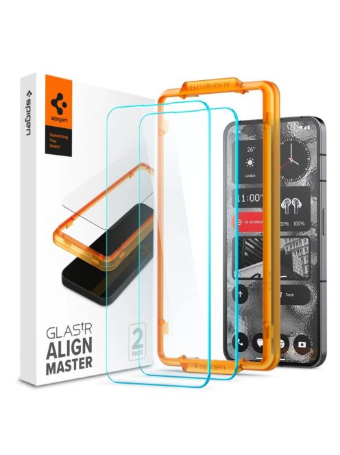 TEMPERED GLASS Spigen ALM GLAS.TR 2-PACK NOTHING PHONE 2 CLEAR