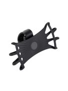 Swivel silicone bike holder - black