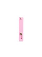 Self-adhesive finger holder with zipper - pink