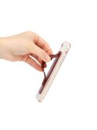 Self-adhesive finger holder with zipper - pink