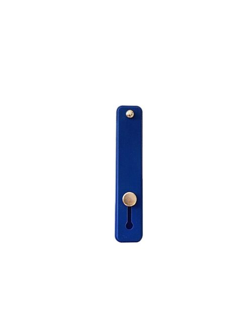 Self-adhesive finger holder with zipper - blue