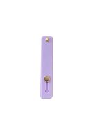 Self-adhesive finger holder with zipper - purple