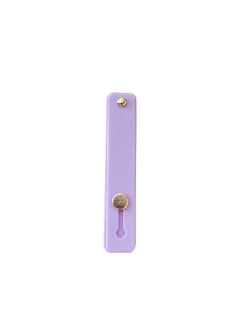 Self-adhesive finger holder with zipper - purple