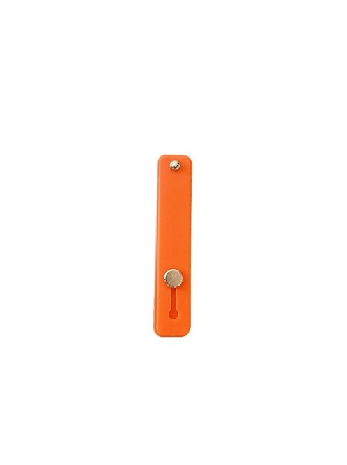 Self-adhesive finger holder with zipper - orange