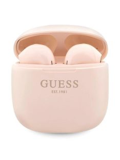   Guess Classic EST Logo TWS Bluetooth headphones + docking station - pink