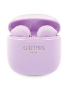 Guess GUTWST26PSU TWS Bluetooth headphones + docking station - purple Classic EST Logo