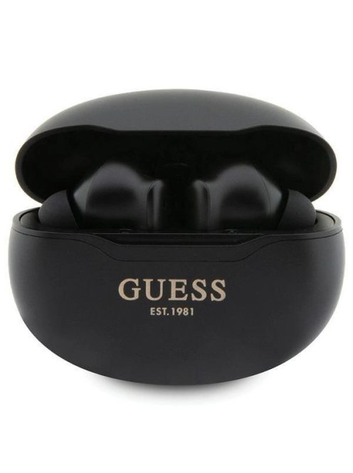 Guess GUTWST50EK TWS Bluetooth headphones + docking station - black Classic EST