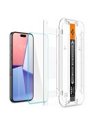 TEMPERED GLASS Spigen GLAS.TR "EZ FIT" 2-PACK IPHONE 15 PRO CLEAR