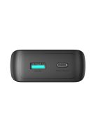 Joyroom JR-PBC06 mini power bank with built-in USB-C / Lightning cables 30W 10000mAh - black