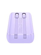 Joyroom JR-PBC06 mini power bank with built-in USB-C / Lightning cables 30W 10000mAh - purple