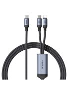 Joyroom Speedy Series S-A21 2in1 USB-C - USB-C / Lightning cable 100W 1.5m - black