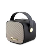 Guess Bluetooth speaker GUWSB2P4SMK Speaker mini black/black 4G Leather Script Logo with Strap