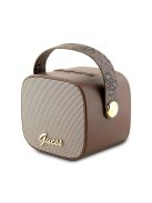 Guess Bluetooth speaker GUWSB2P4SMW Speaker mini brown/bown 4G Leather Script Logo with Strap