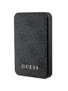 Guess Powerbank 15W GUPB5LP4GEGK 5000mAh black/black 4G Leather Metal Logo