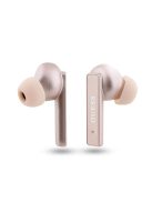 Guess GUTWSSU20ALEGP TWS Bluetooth Earphones + Dock Rose Gold/Rose Gold Printed Logo