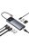 HUB 10in1 Baseus Metal Gleam II USB-C - HDMI 4K 120Hz / HDMI 4K 60Hz / USB-A 3.2 / 2x USB-A / USB-C 3.2 / RJ45 / SD, TF reader / USB-C - gray