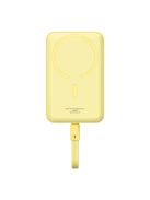 Baseus Magnetic Mini MagSafe 10000mAh 30W powerbank with built-in USB-C cable - yellow + Baseus Simple Series USB-C - USB-C 60W 0.3m cable