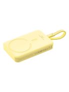 Baseus Magnetic Mini MagSafe 10000mAh 30W powerbank with built-in USB-C cable - yellow + Baseus Simple Series USB-C - USB-C 60W 0.3m cable