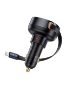 Baseus Enjoyment Pro USB-C (female) / Lightning (male) 60W car charger - black