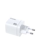 Wozinsky CGWCW 65W USB-A / 2 x USB-C GaN wall charger - white