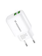 Wozinsky CUWCW 2.4A 2 x USB-A wall charger - white