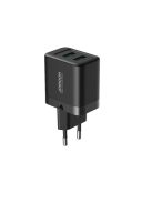 Joyroom JR-TCN01 2xUSB-A 12W 2.4A mains charger - black