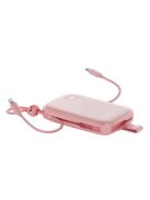 Powerbank Joyroom JR-L008 Plus Cutie Series 22.5W 20000mAh with stand + USB-A - USB-C cable - pink