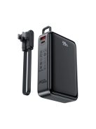 Acefast M4 PD 67W 20000mAh Powerbank with built-in cable - black